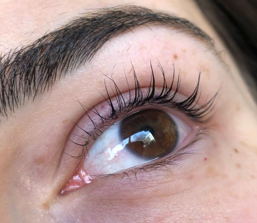 lash lift before and after nanolash